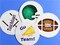 Large Football Cookie Stencils | C253 by Designer Stencils | Cookie Decorating Tools | Baking Stencils for Royal Icing, Airbrush, Dusting Powder | Reusable Plastic Food Grade Stencil for Cookies | Easy to Use & Clean Cookie Stencil